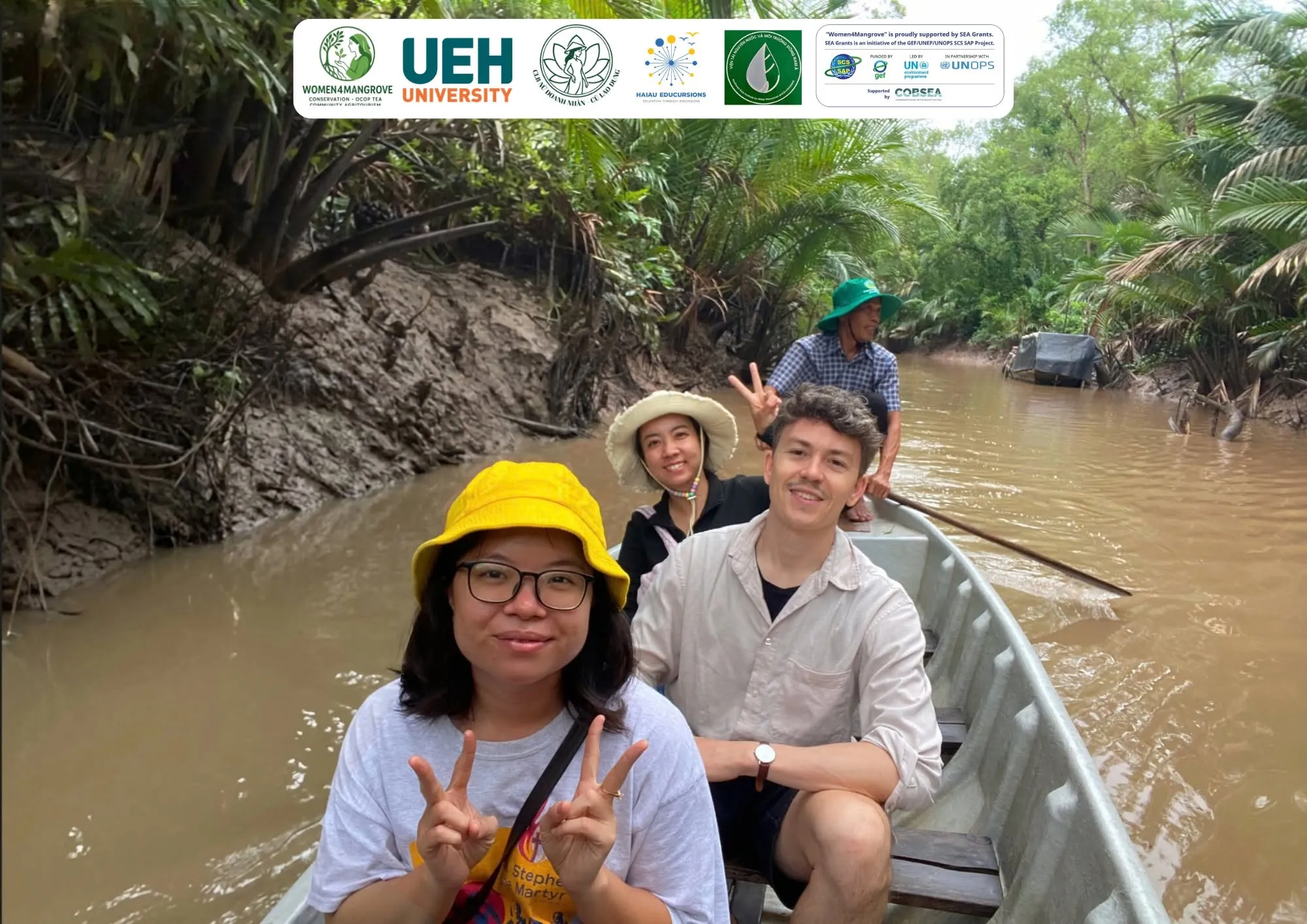 University of Zurich field visit to the Cu Lao Dung mangroves